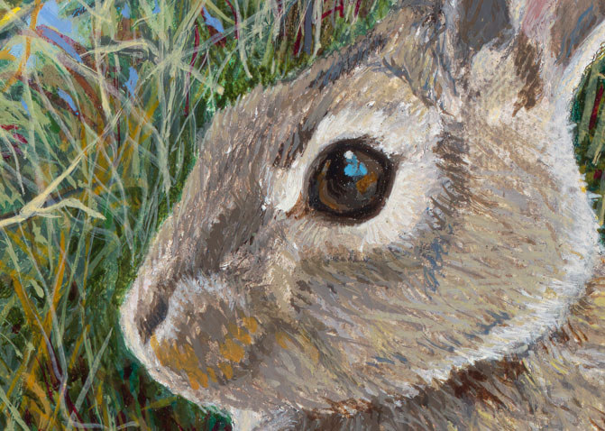 Backyard Buddy (close-up) 2020, by Dennis Liberty